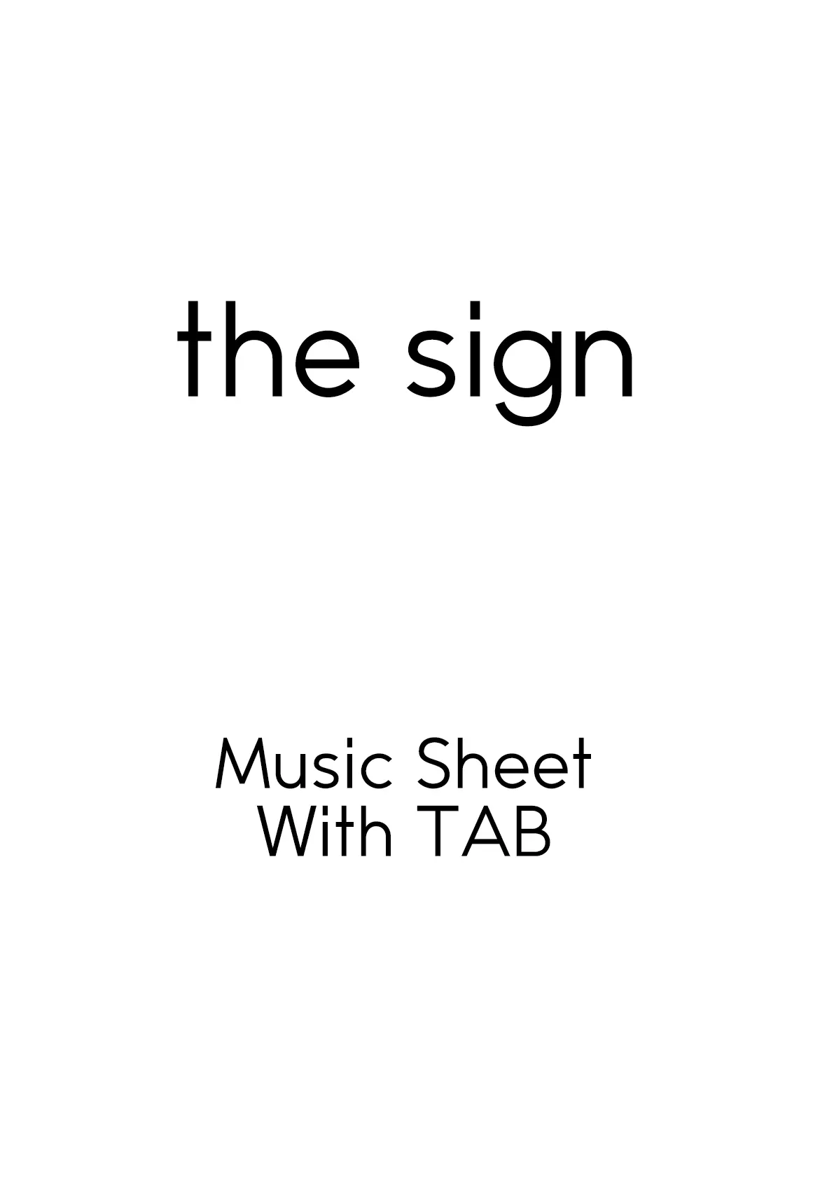 the sign TAB